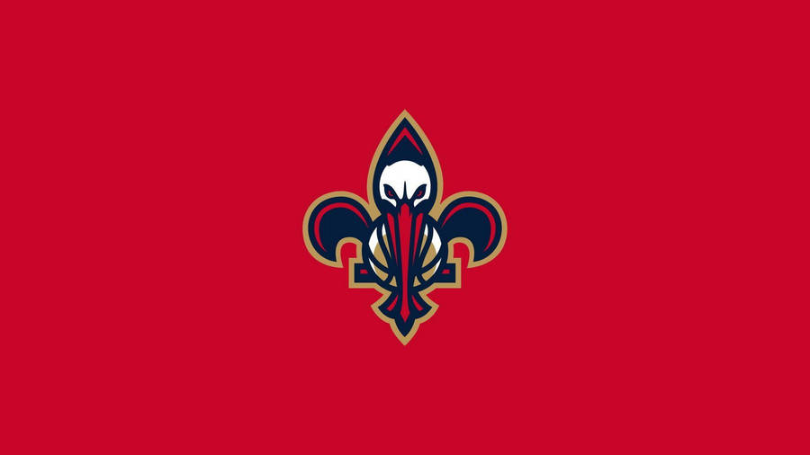 New Orleans Pelicans Red Minimalist Wallpaper