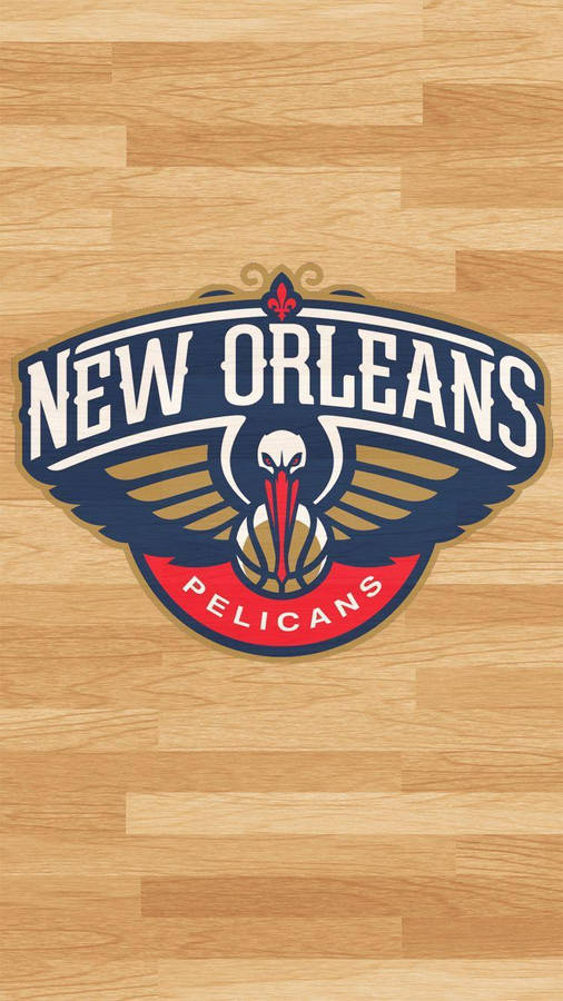 New Orleans Pelicans Wood Planks Wallpaper