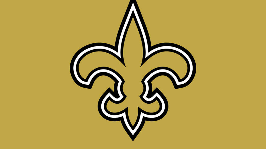 New Orleans Saints White And Gold Wallpaper