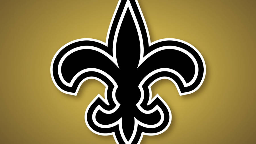 New Orleans Saints Zoomed Logo Wallpaper