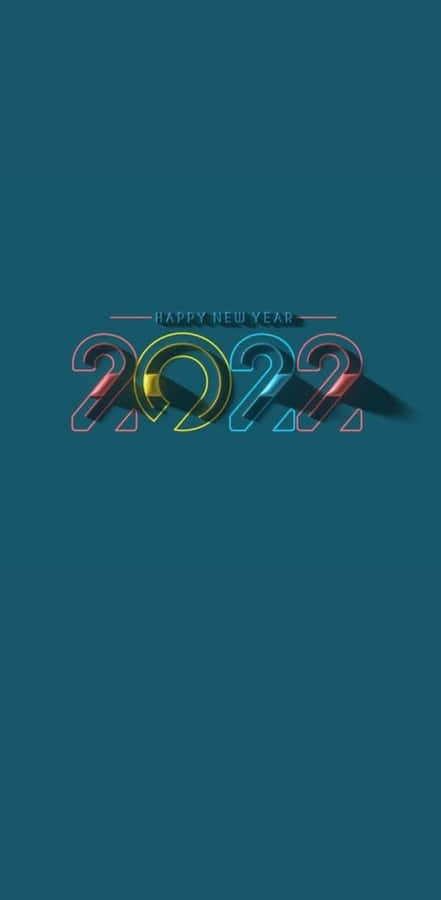 New Year 2022 Colorful Wallpaper