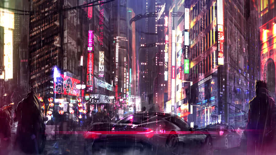 New Year’s Eve In Cyberpunk Night City Wallpaper