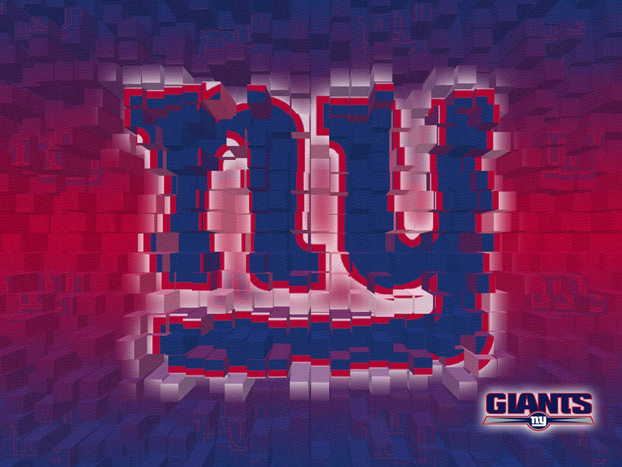 New York Giants Logo 3d Box Art Wallpaper