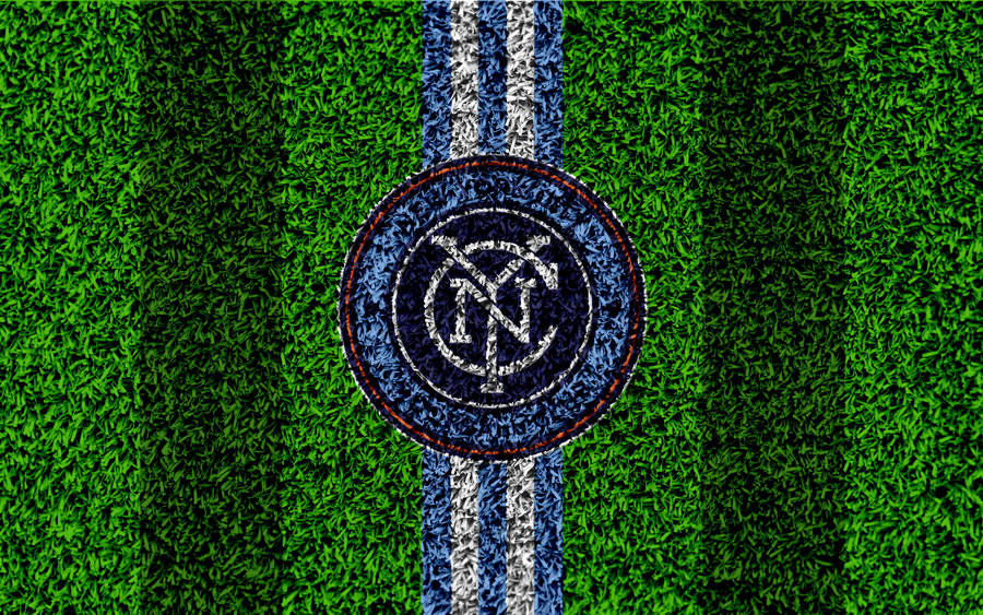 New York Hd Fc Logo Garden Stripes Wallpaper