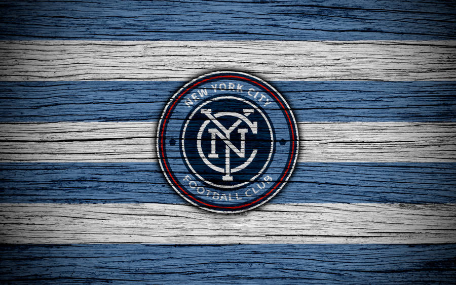 New York Hd Fc Wooden Logo Wallpaper