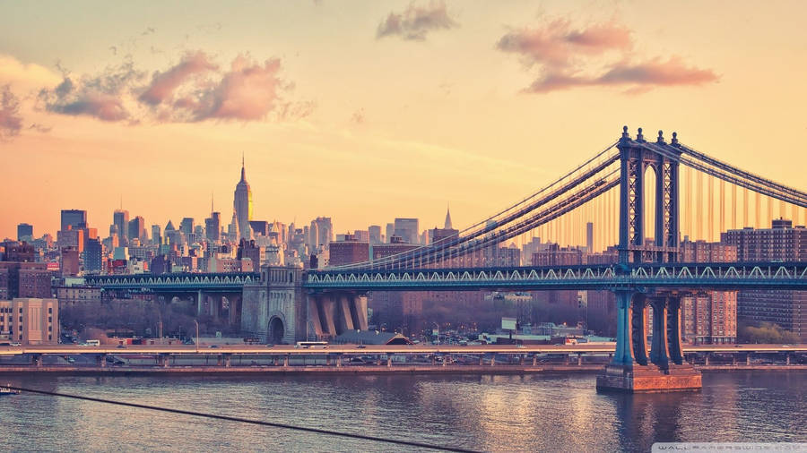 New York Hd Manhattan Bridge Wallpaper