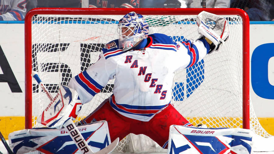 New York Rangers Lundqvist Home Court Wallpaper