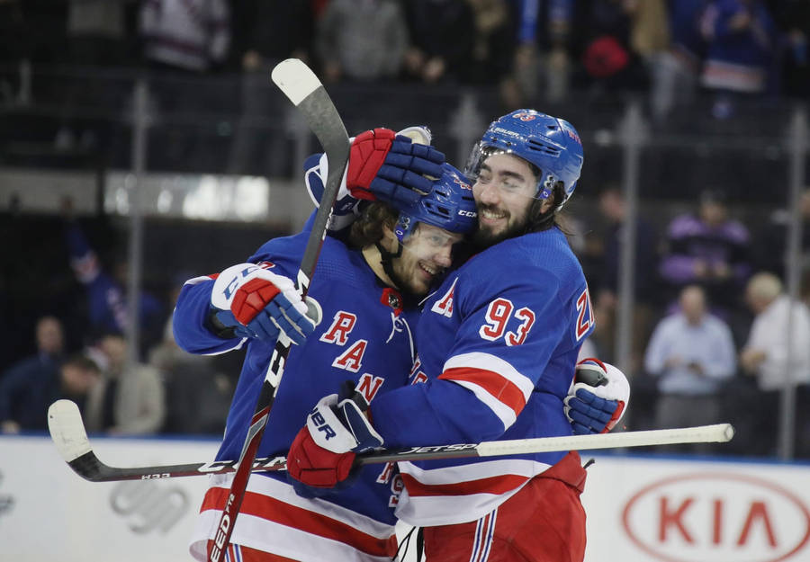 New York Rangers Mika Zibanejad Artemi Panarin Wallpaper