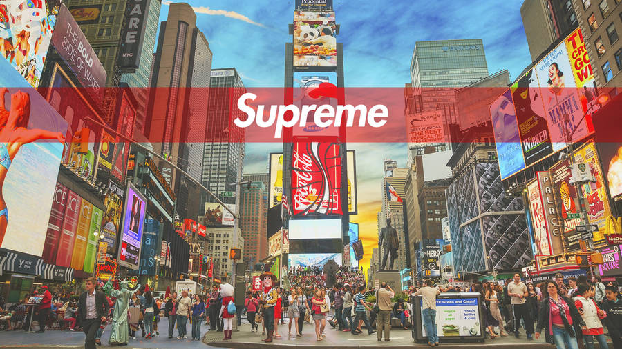 New York Supreme Laptop Wallpaper