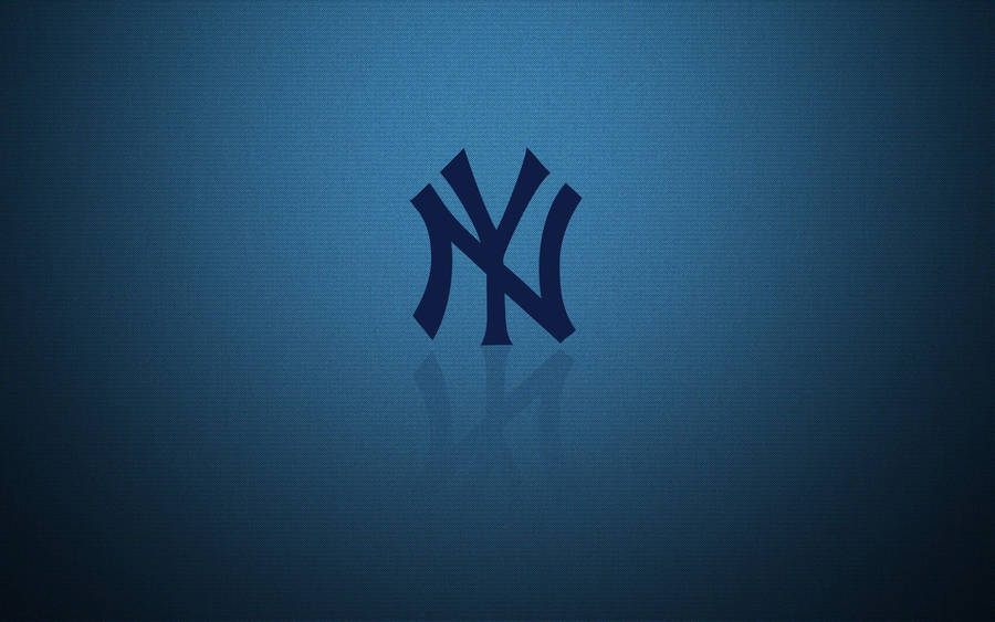 New York Yankees All Blue Logo Wallpaper