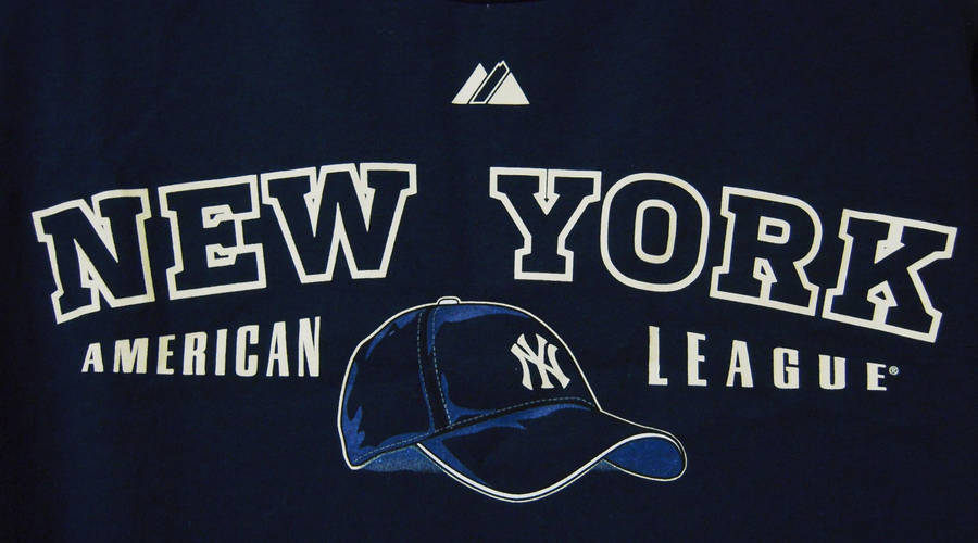 New York Yankees American League Cap Art Wallpaper