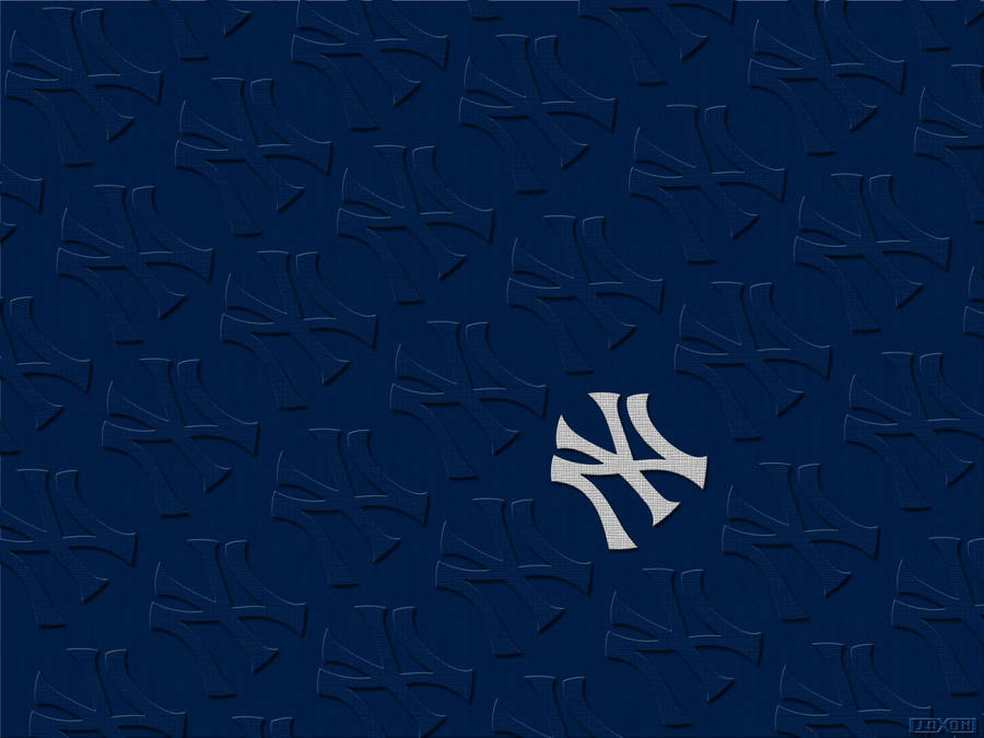 New York Yankees Minimalist Logo Pattern Wallpaper