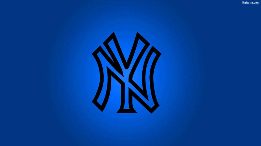 New York Yankees Ny Outline Logo Art Wallpaper