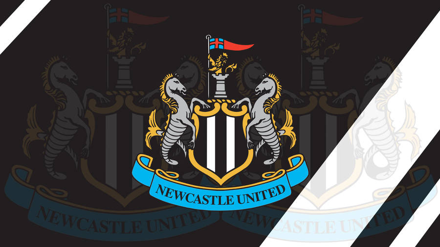 Newcastle United Fc Faded Logo Wallpaper