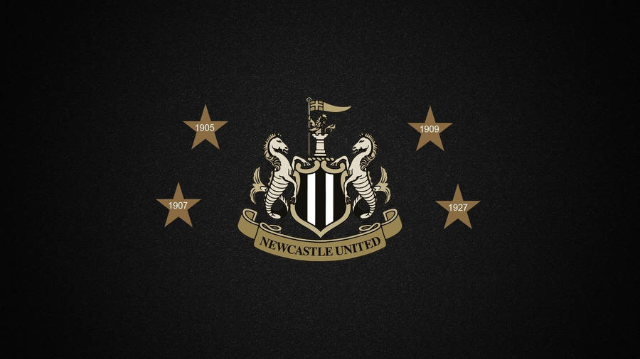 Newcastle United Fc Fancy Logo Wallpaper