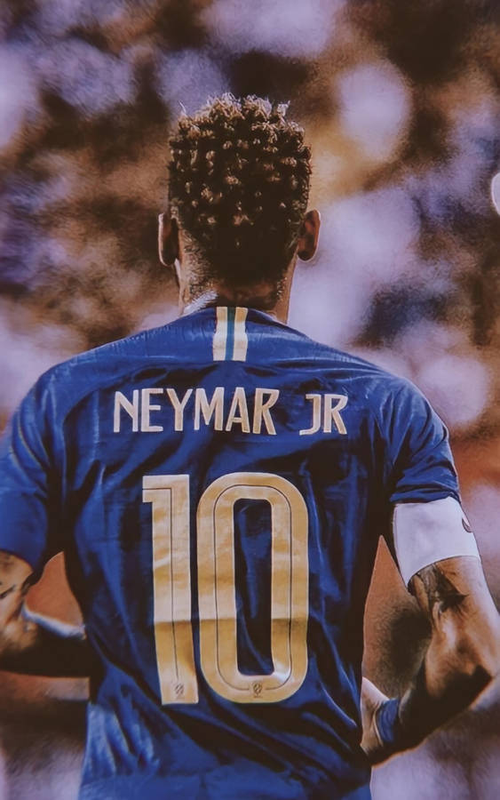 Neymar Jr Facing The Crowd Wallpaper