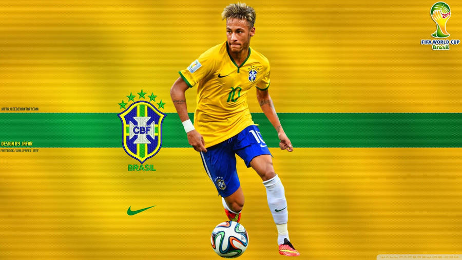 Neymar Jr. For Brazil Wallpaper