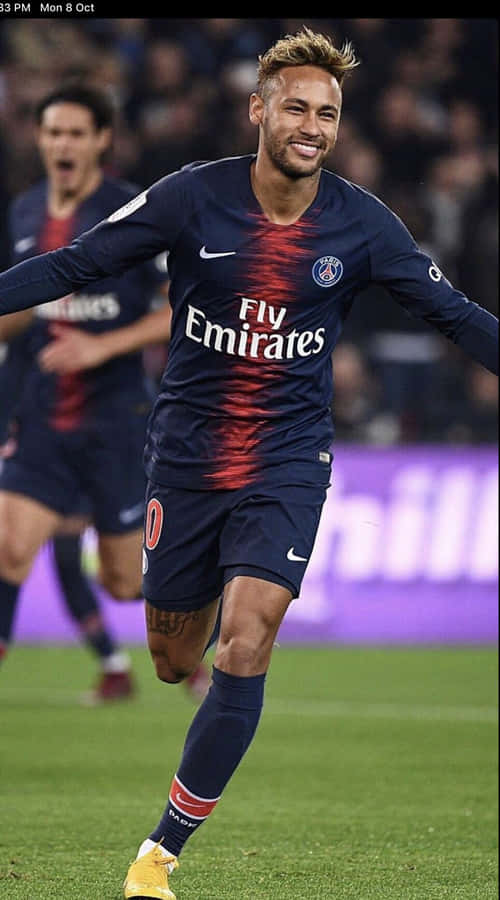 Neymar Jr In Action Iphone Wallpaper Wallpaper WallpapersOK