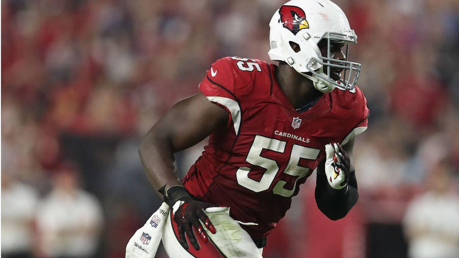 Nfl Arizona Cardinals Chandler Jones Player Number 55 Wallpaper