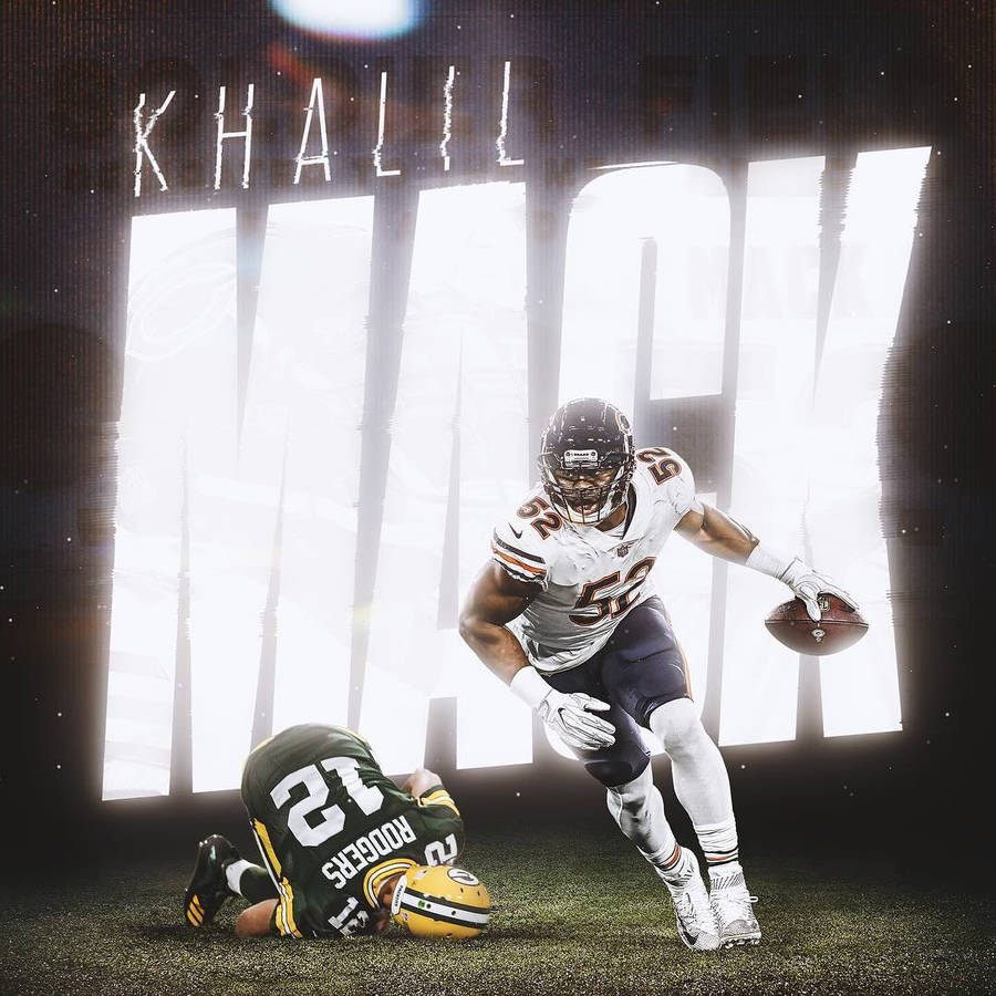 Nfl Chicago Bears Khalil Mack Cool Poster Wallpaper