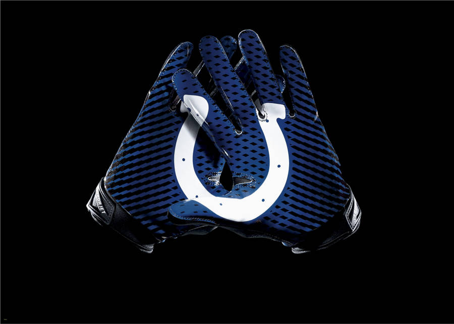 Nfl Indianapolis Colts Football Gloves Logo Wallpaper