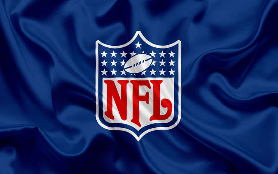 Nfl Logo In Front Of Stadium Wallpaper