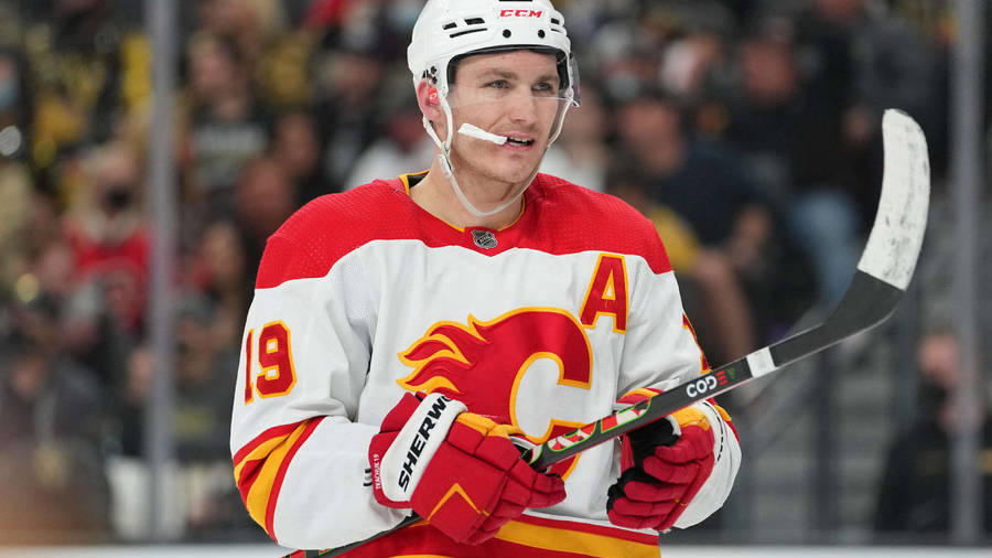 Nfl Matthew Tkachuk Hockey Stick Wallpaper