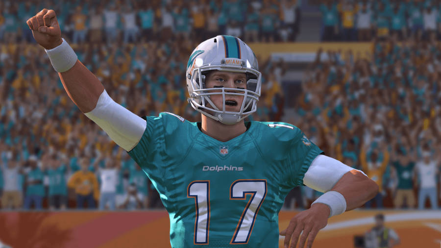 Nfl Miami Dolphins Ryan Tannehill Raised Fist Wallpaper