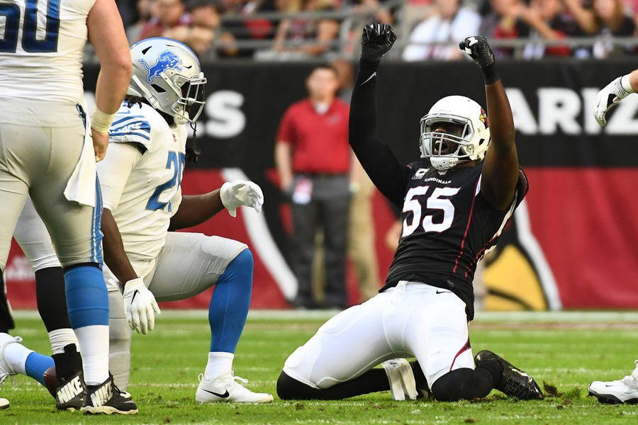 Nflgame Arizona Cardinals Chandler Jones Celebrates Tackle Wallpaper