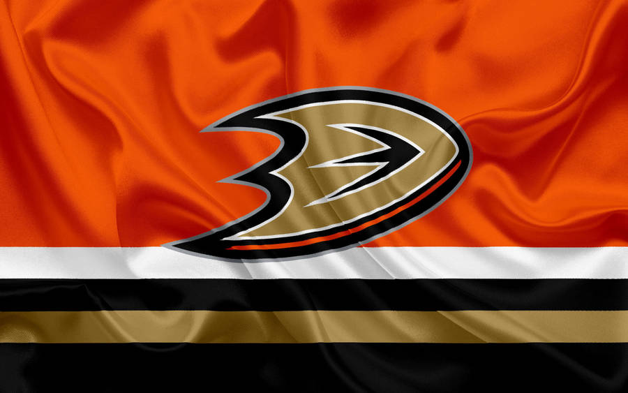 Nhl Anaheim Ducks Emblem Flag Wallpaper