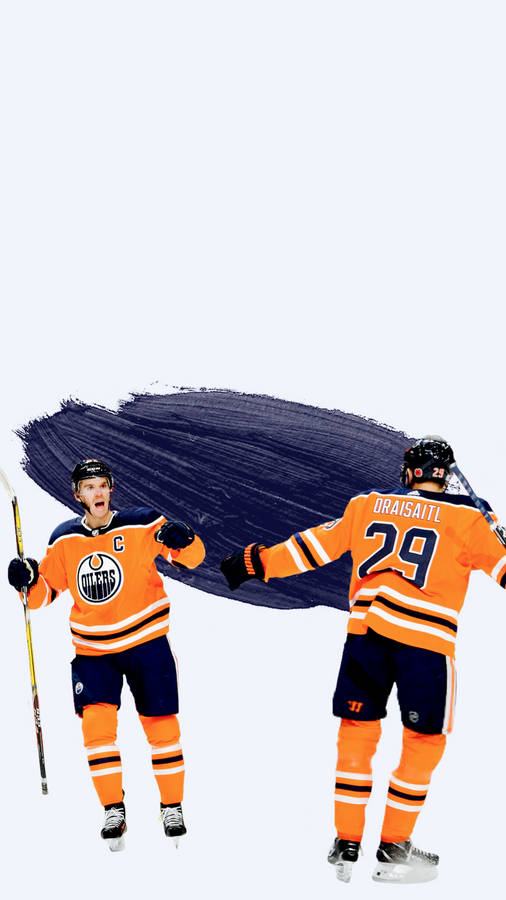 Nhl Edmonton Oilers Leon Draisaitl Digital Artwork Wallpaper