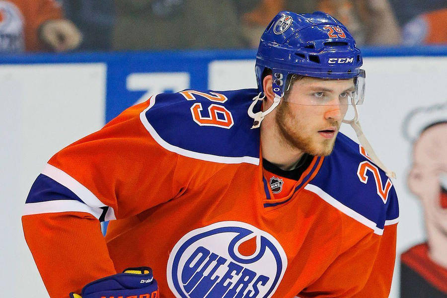 Nhl Edmonton Oilers No. 29 Leon Draisaitl Wallpaper