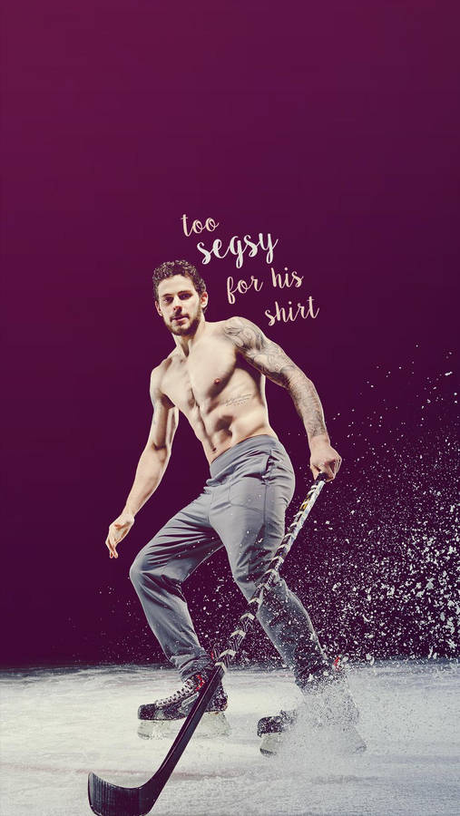 Nhl Star Tyler Seguin Expressing Power And Determination On The Ice. Wallpaper