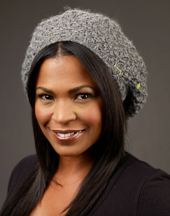 Nia Long Knit Beanie Wallpaper