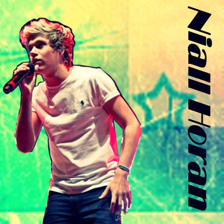 Niall Horan White Shirt Singing Wallpaper