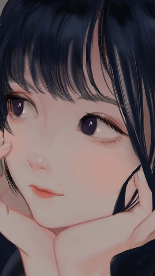 Nice Anime Pretty Eyes Goddess Wallpaper