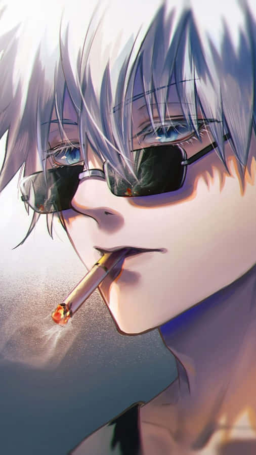 Nice Anime Smoking Gojo Satoru Wallpaper