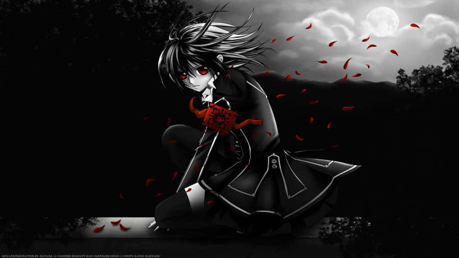 Nice Anime Sorrowful Red Eyes Wallpaper