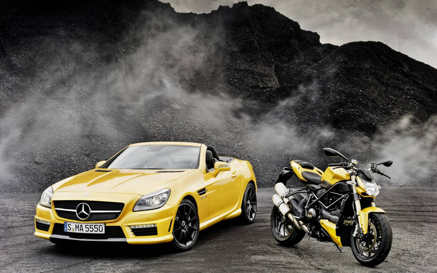 Nice Car Yellow Convertible Wallpaper