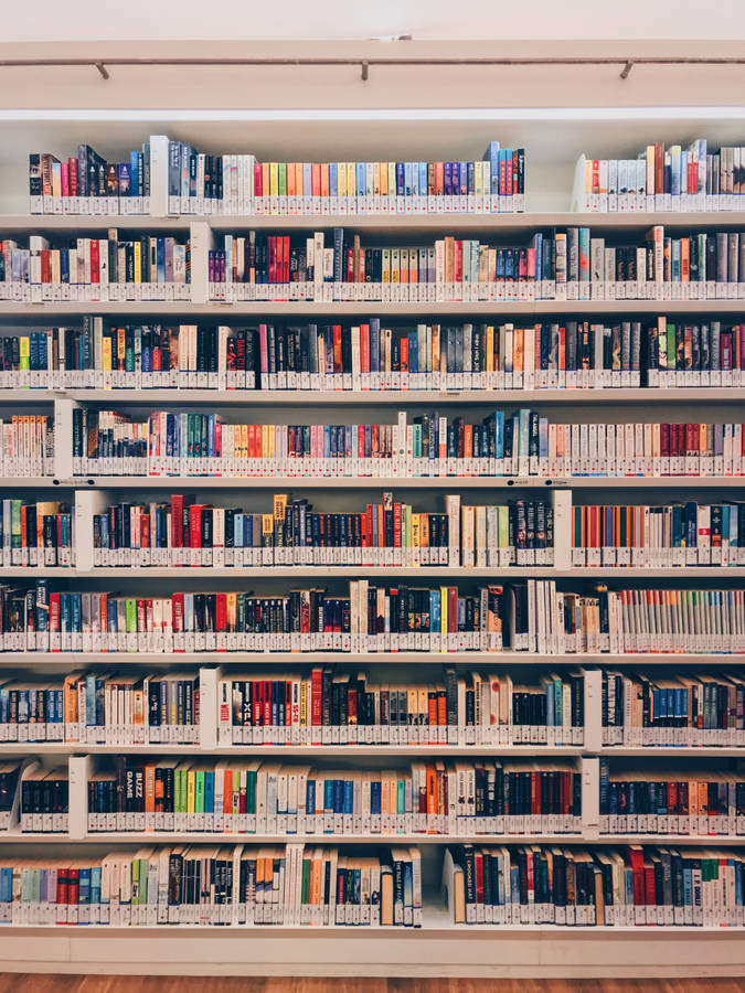 Nice Image Of Books On Library Wallpaper