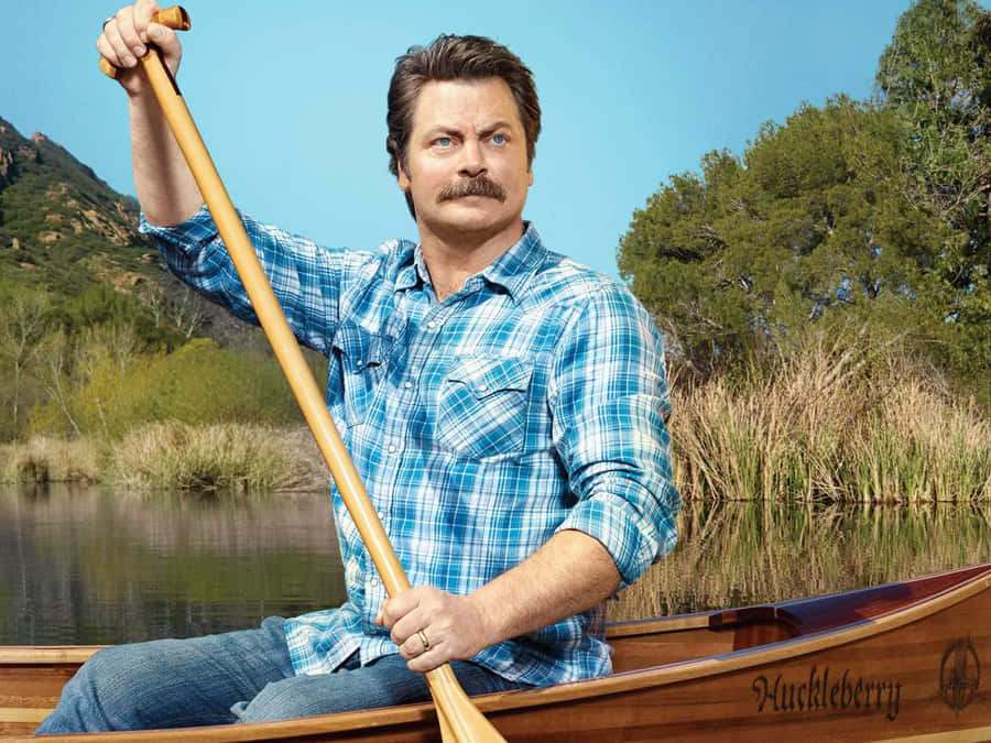 Nick Offerman At An Event Wallpaper