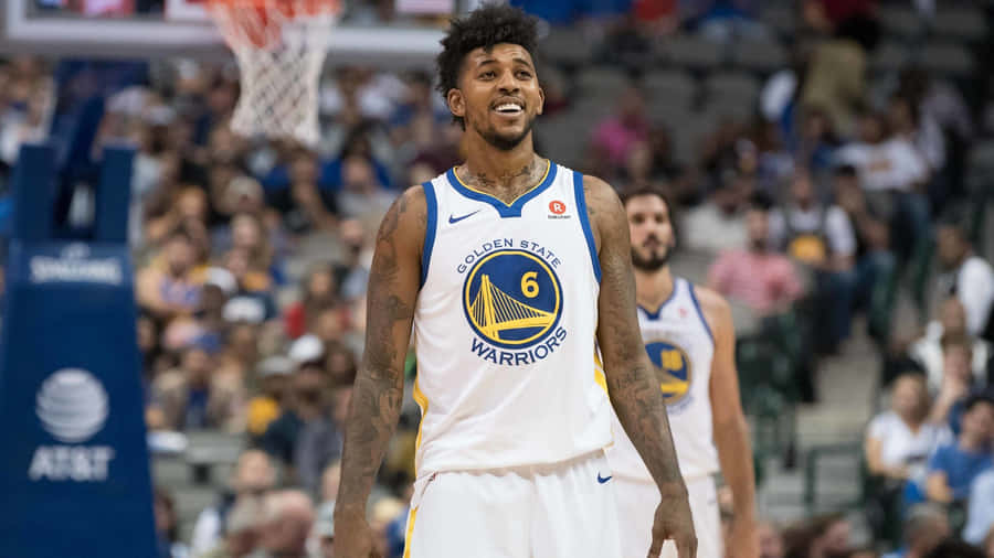 Nick Young Wearing Gsw Uniform In Court Wallpaper