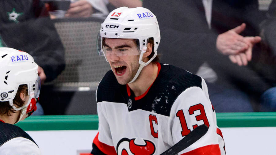 Nico Hischier Flashing A Winning Smile Wallpaper