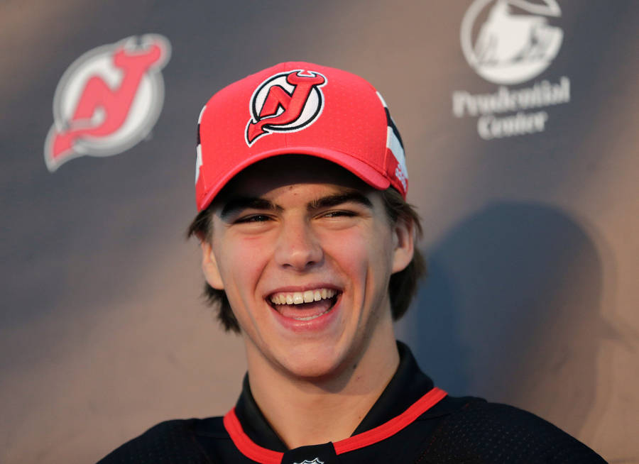 Nico Hischier In Conference Wallpaper