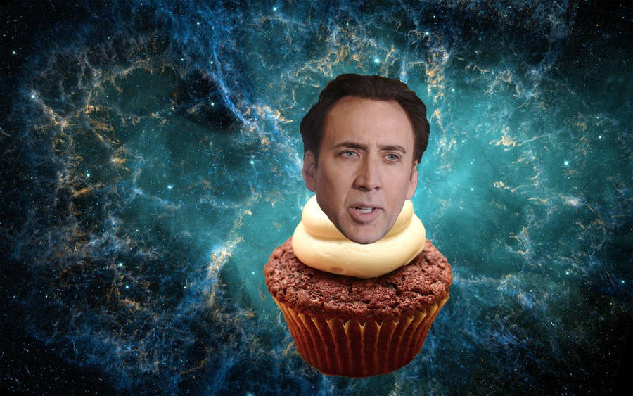 Nicolas Cage Cupcake Meme Wallpaper
