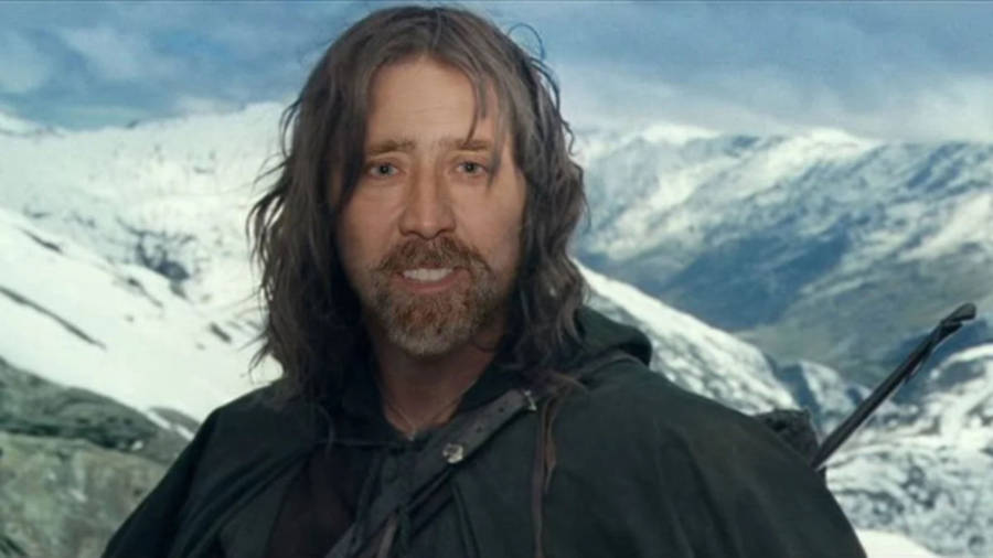 Nicolas Cage Meme Aragorn Wallpaper
