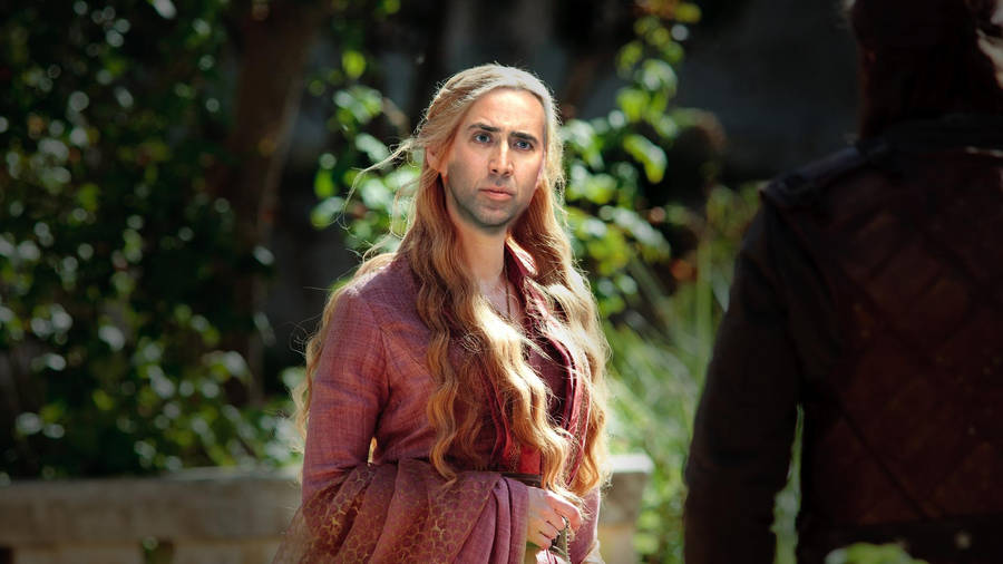 Nicolas Cage Meme Cersei Lannister Wallpaper