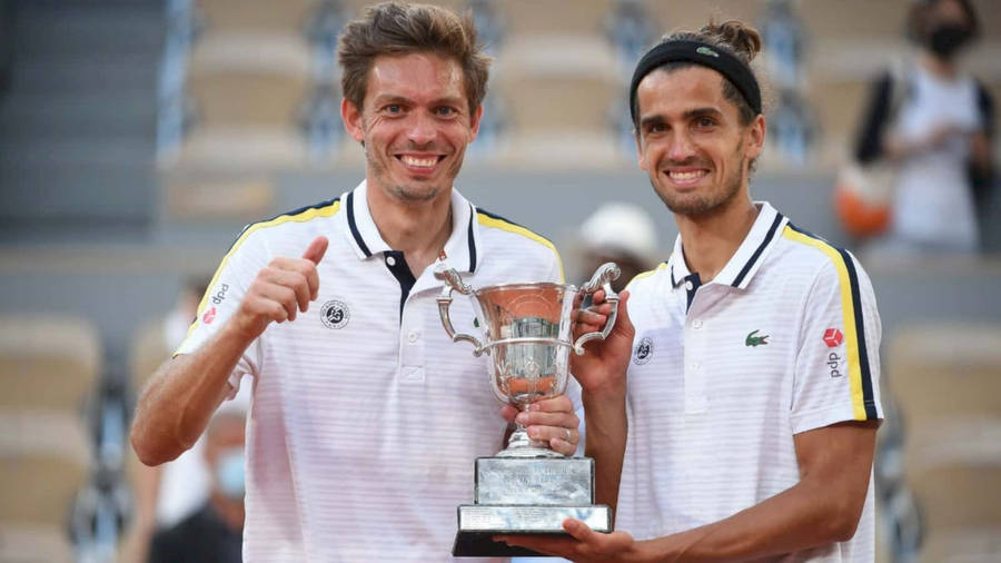 Nicolas Mahut And Herbert Smiling Wallpaper