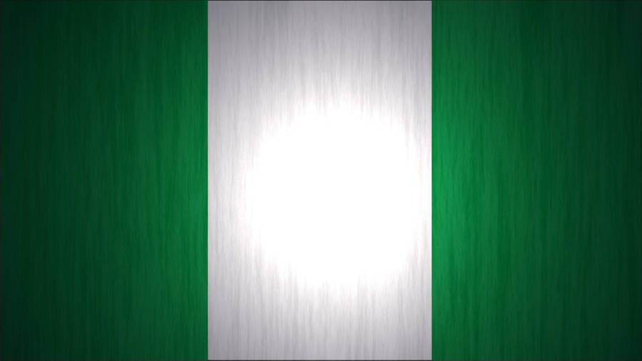 Nigeria Flag With Glaring White Light Wallpaper