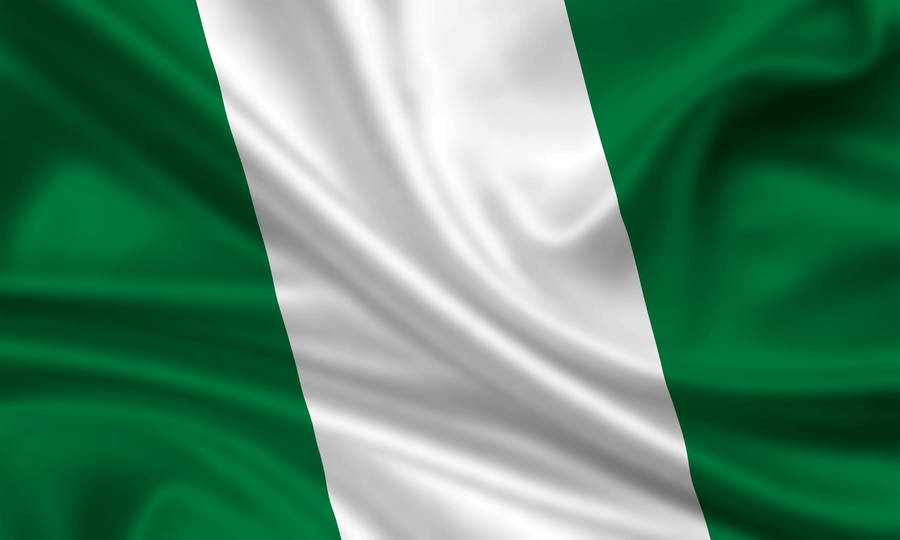 Nigeria Satin Flag Wallpaper